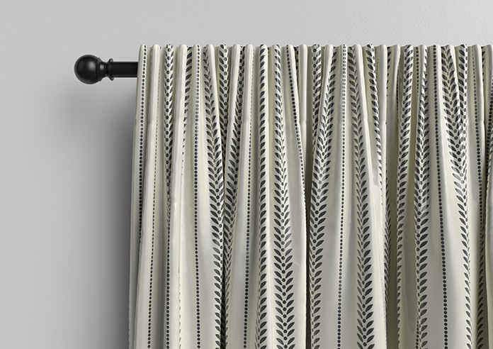 Laurel Stripe, Warm Grey - Made to Measure Curtains - Image 10